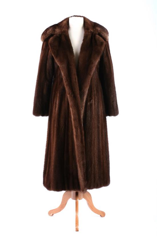 Appraisal: MINK COAT Somper Beverly Hills label Ankle-length satin lined Overall