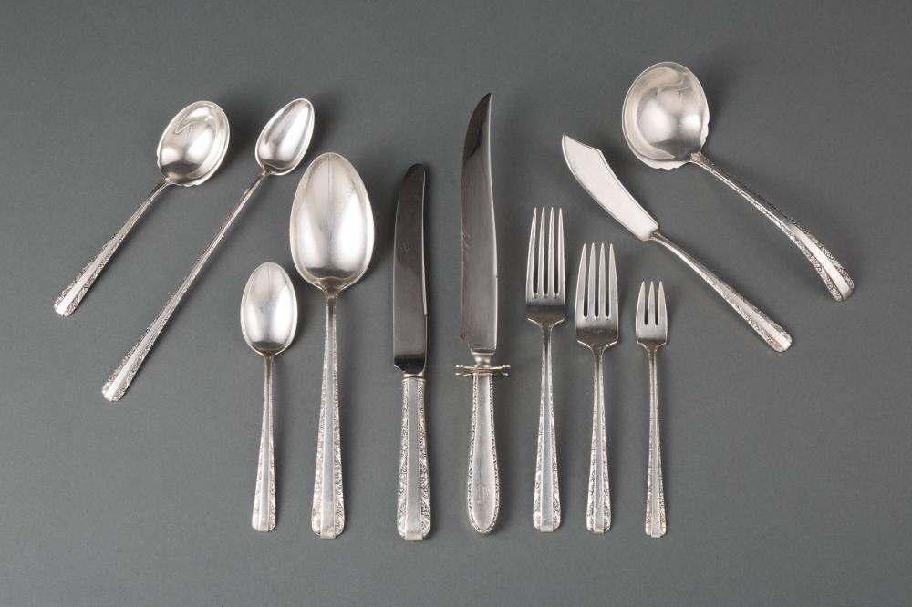 Appraisal: Towle Candlelight Pattern Sterling Silver Flatware Service for Eight pat