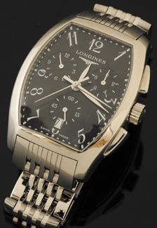 Appraisal: A Gents Longines Chronograph wristwatch Circa recent Quartz movement black