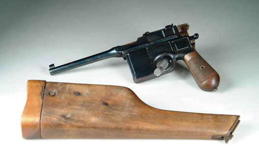 Appraisal: BROOMHANDLE MAUSER Ser No Appears to have original wood case