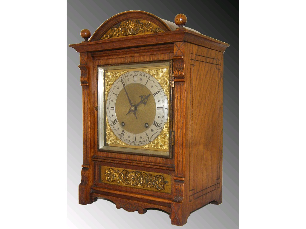 Appraisal: German ting-tang mantel clock the back plate stamped D R