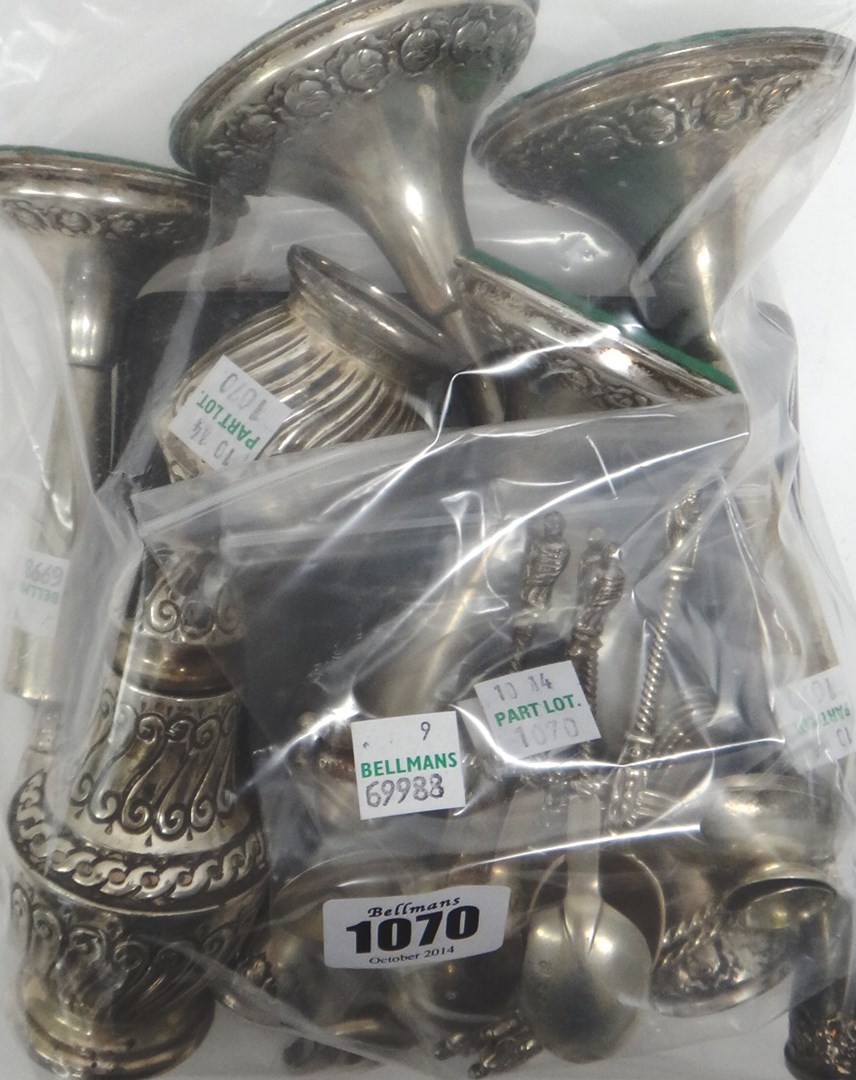 Appraisal: Mostly silver and Foreign wares comprising six Victorian apostle teaspoons