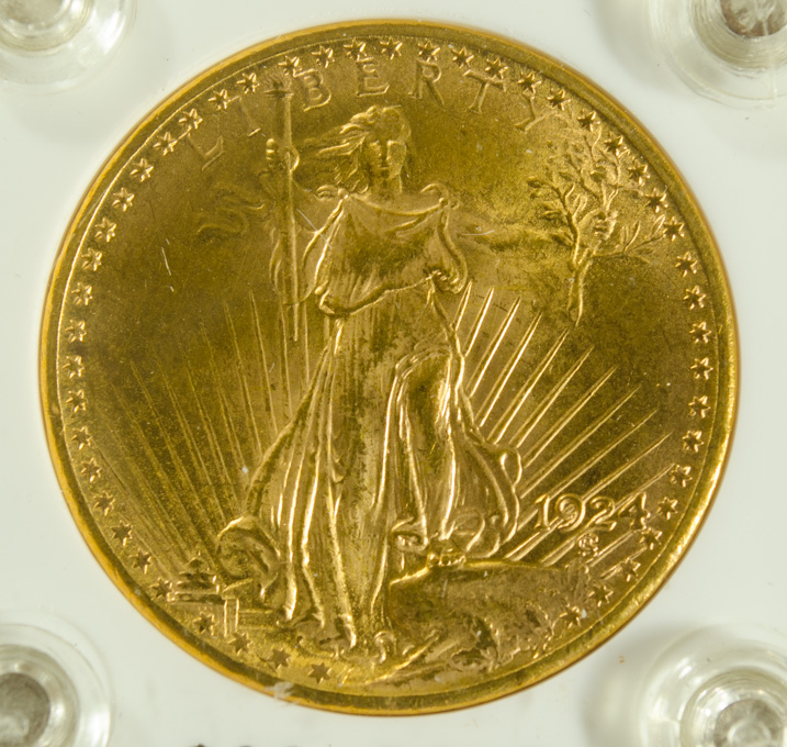 Appraisal: U S TWENTY DOLLAR GOLD COIN St Gaudens type -P