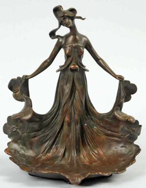 Appraisal: Vienna-Style Bronze Woman Figural Ashtray Beautiful detail Condition Excellent Size