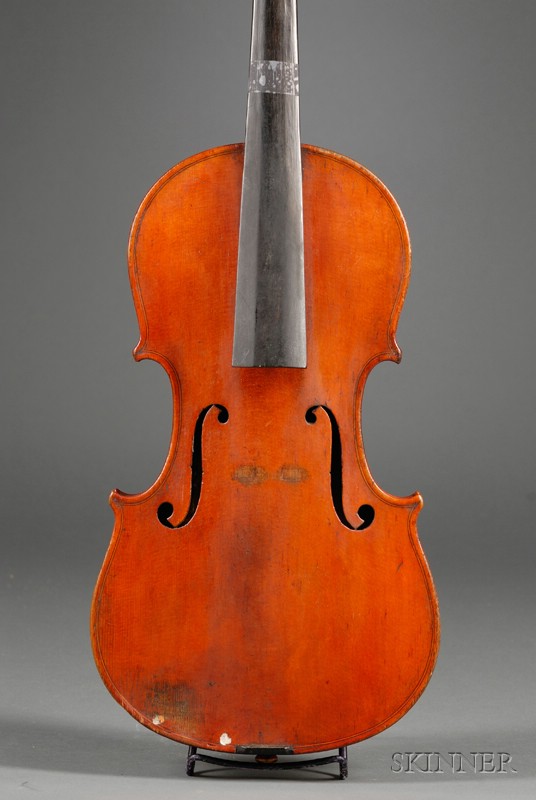 Appraisal: French Violin Mirecourt c labeled H DERAZEY A MIRECOURT length