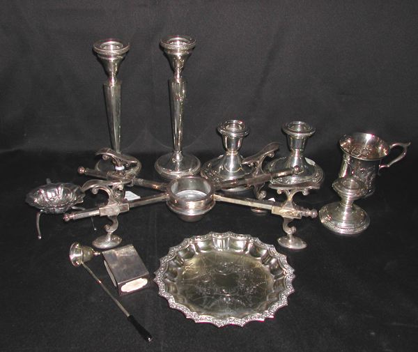 Appraisal: Group of Eleven Silver and Silverplate Items consisting of an