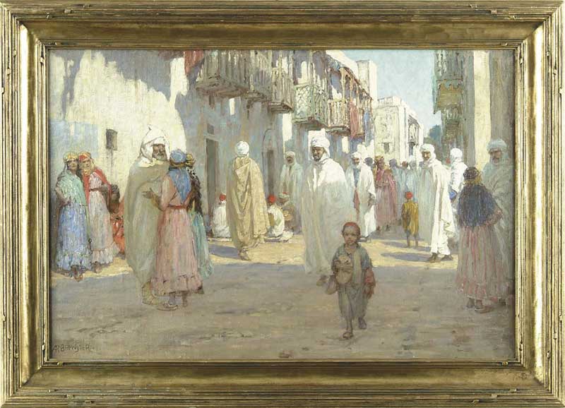 Appraisal: ANNA MARY RICHARDS BREWSTER American - JAFFA JERUSALEM Outstanding oil