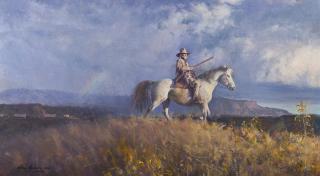 Appraisal: The Outrider by Harry Anderson Harry Anderson - oil on