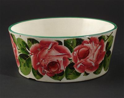 Appraisal: Cabbage Rose' a Wemyss Pottery bowl painted in colours impressed