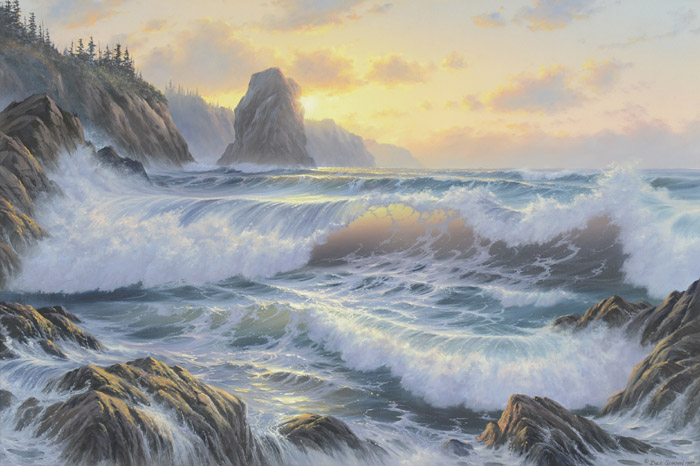 Appraisal: DALE GEHRMAN OIL ON CANVAS Washington - Northwest Seascape at