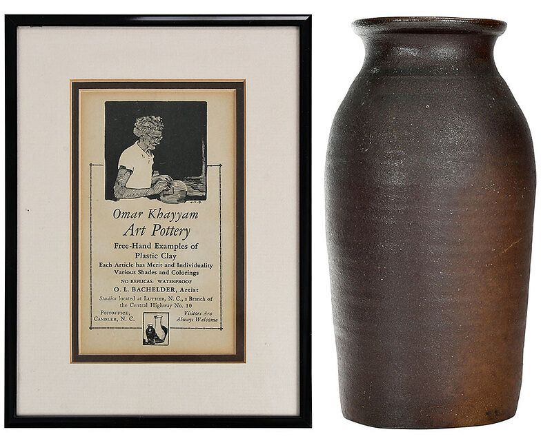 Appraisal: Monumental Signed Stamped and Dated Bachelder Jar Oscar Louis Bachelder