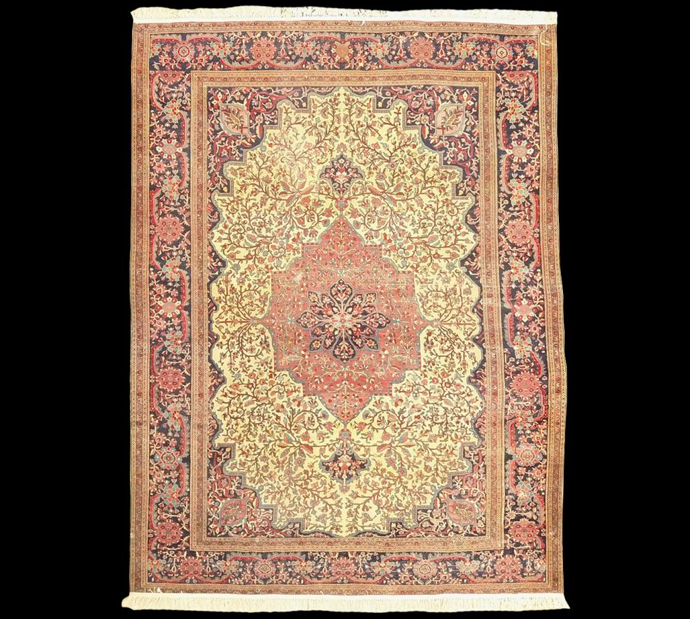 Appraisal: FARAHAN SAROUK CARPETFarahan Sarouk Carpet from western Iran finely knotted