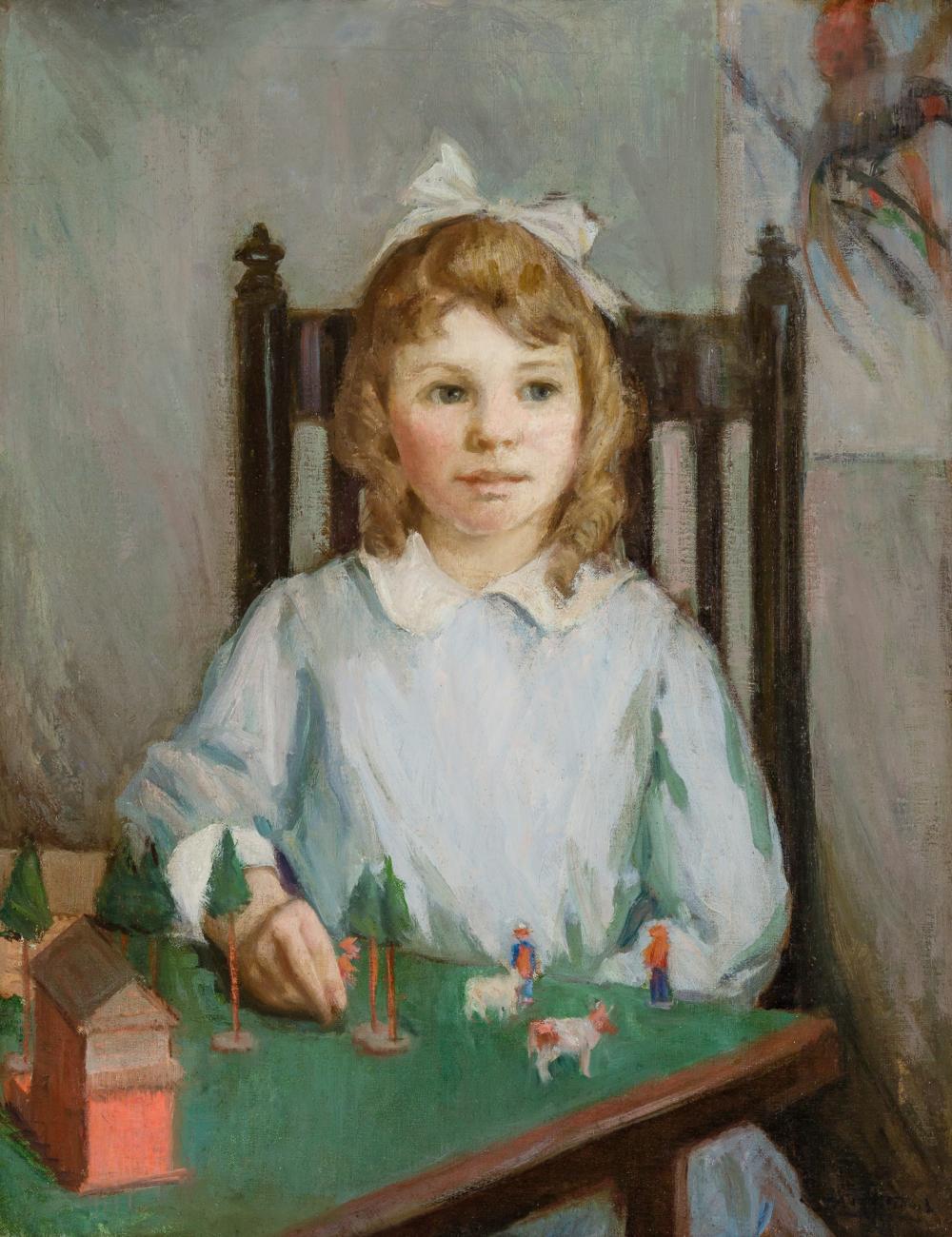 Appraisal: MARY BRADISH TITCOMB American - Polly's Sister oil on canvas