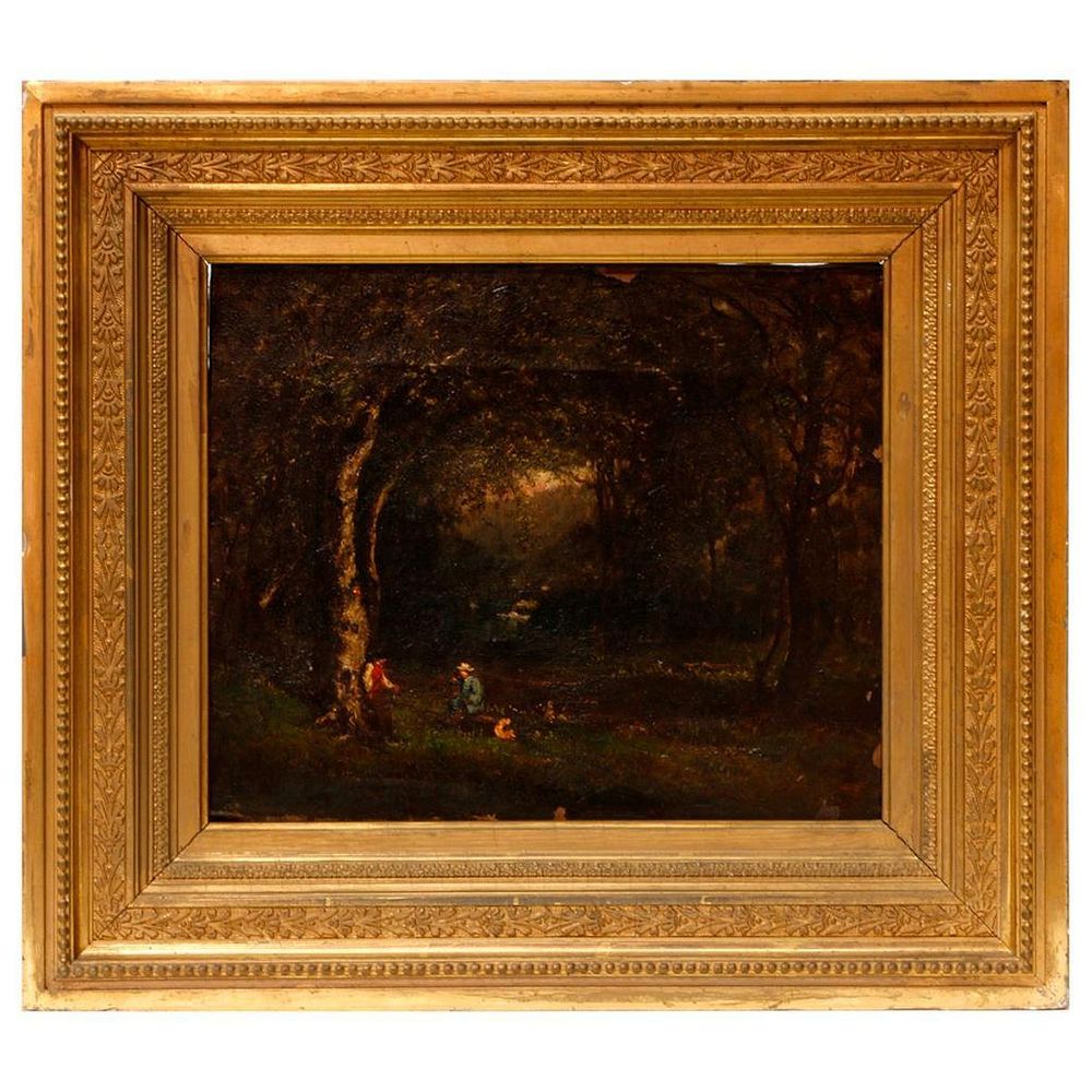 Appraisal: th century landscape Artist Signed lower left illegible Subject Title