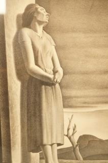 Appraisal: ROCKWELL KENT Pencil Signed Lithograph Somber wo ROCKWELL KENT Pencil