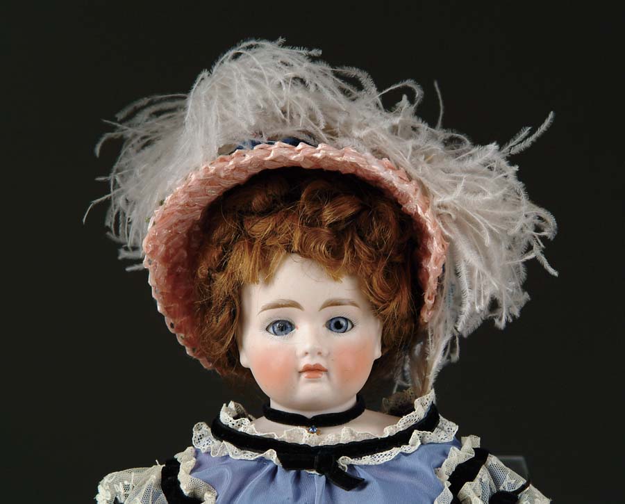 Appraisal: SOLID DOME GERMAN BISQUE SHOULDER HEAD WITH CLOSE MOUTH DOLL