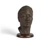 Appraisal: BEULAH WOODARD - Maudelle Painted terra cotta mounted on a