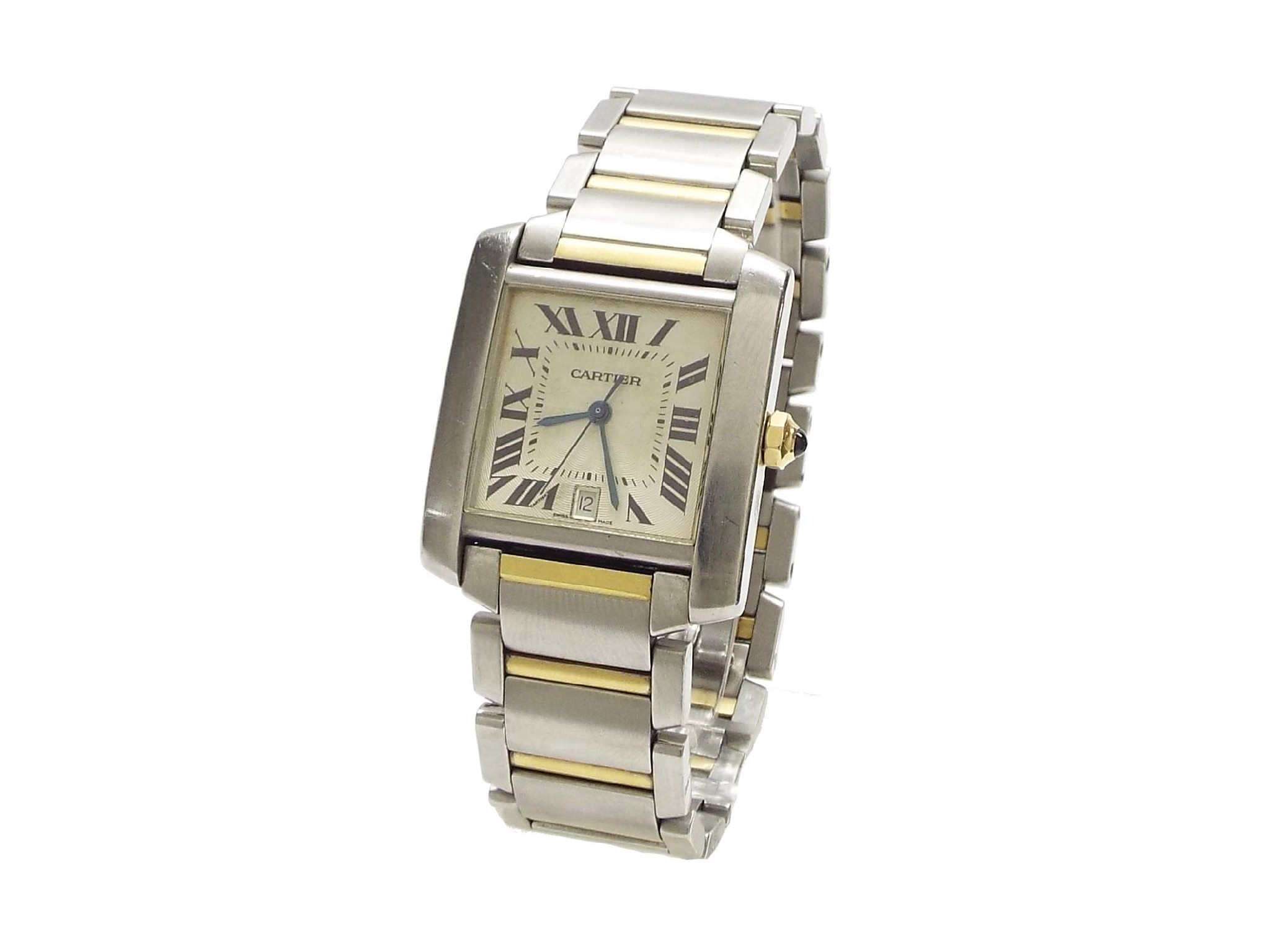 Appraisal: YY WA Cartier Tank Francaise automatic gold and stainless steel