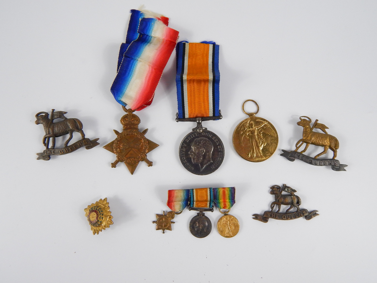 Appraisal: A WWI medal group to Captain R M Ewen nd