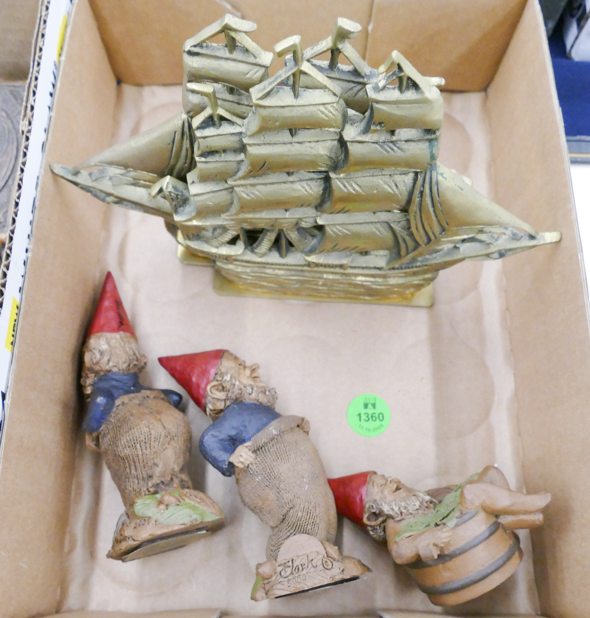 Appraisal: Box Gnome Figures and Bookends