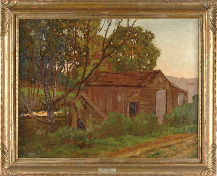 Appraisal: BEN FOSTER American - CABIN IN THE COUNTRY Unsigned oil