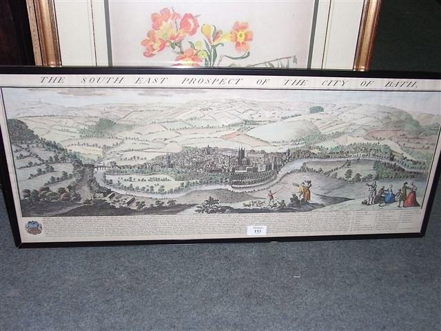 Appraisal: A COLOURED PRINT 'The South East Prospect of the City