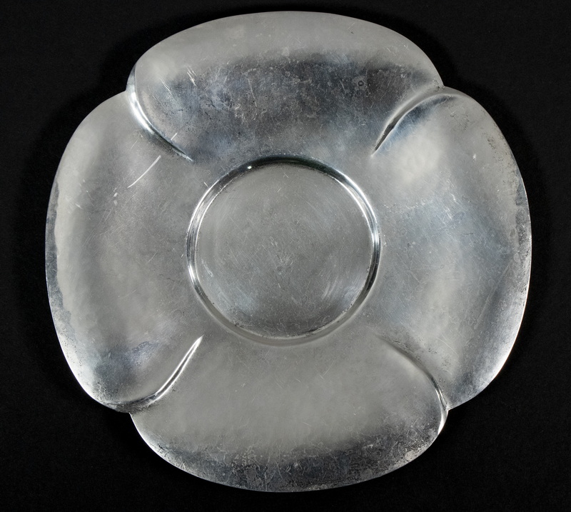 Appraisal: GEORG JENSEN STERLING SILVER DISH s Era Hand Hammered Sterling