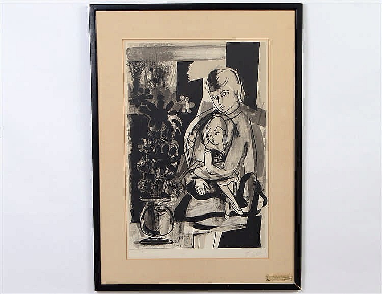 Appraisal: FRANCOISE GILOT FRENCH Interlude Signed and numbered in pencil in