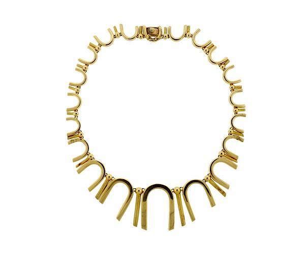 Appraisal: Ilias Lalaounis K Gold Necklace METAL K Gold GEMSTONES n