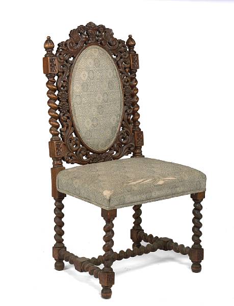 Appraisal: A Victorian side chair height in width in depth in