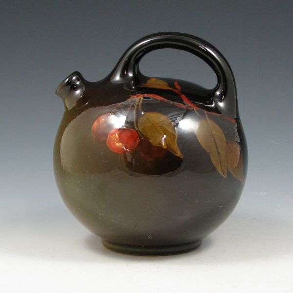 Appraisal: Weller Louwelsa ball jug with cherry decoration Marked Weller Louwelsa