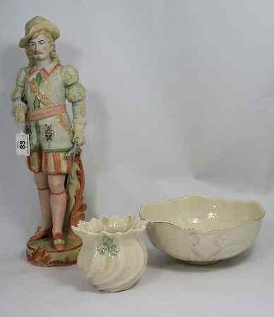 Appraisal: A Large Continental Bisque Porcelain Figure of a th Century