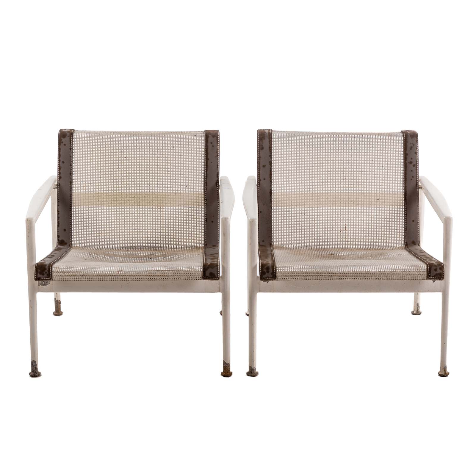 Appraisal: RICHARD SCHULTZ FOR KNOLL PAIR OF ARM CHAIRS Designed by