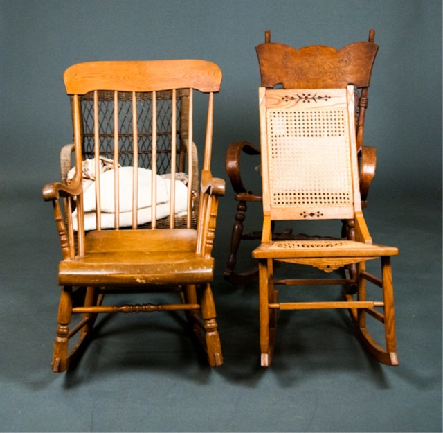 Appraisal: Includes a wicker rocker