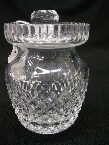 Appraisal: Cut Crystal Jam Jar attributed to Waterford