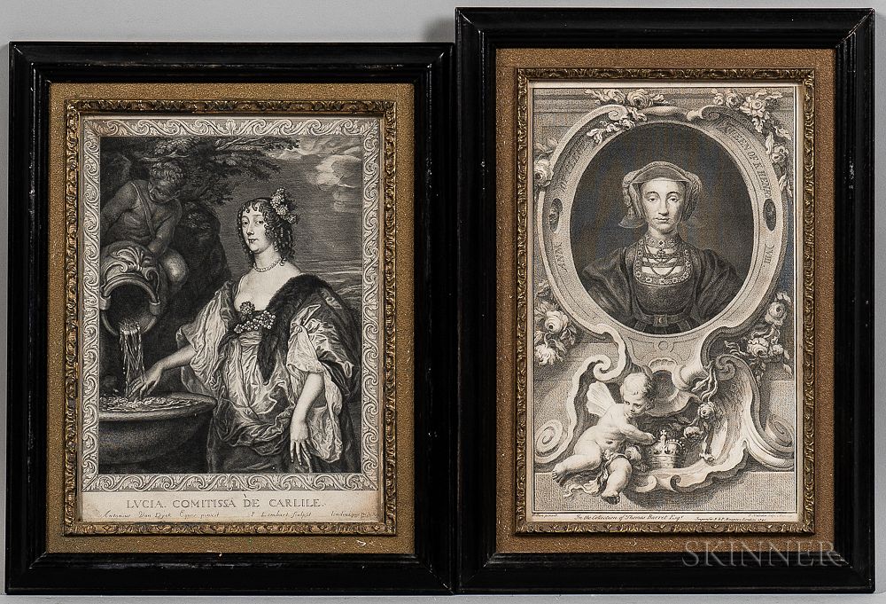 Appraisal: Eight Framed Engraved Portraits of Illustrious Persons Eight Framed Engraved