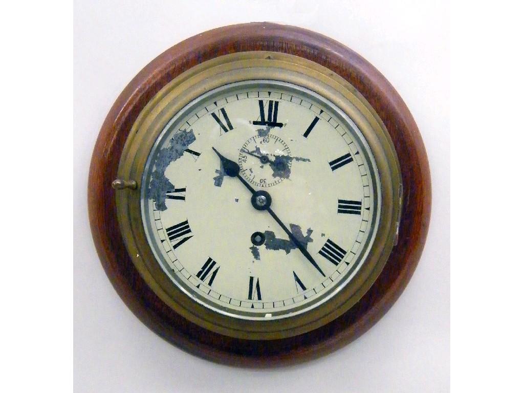 Appraisal: Interesting ebonised fruitwood single fusee bracket clock the brass arched