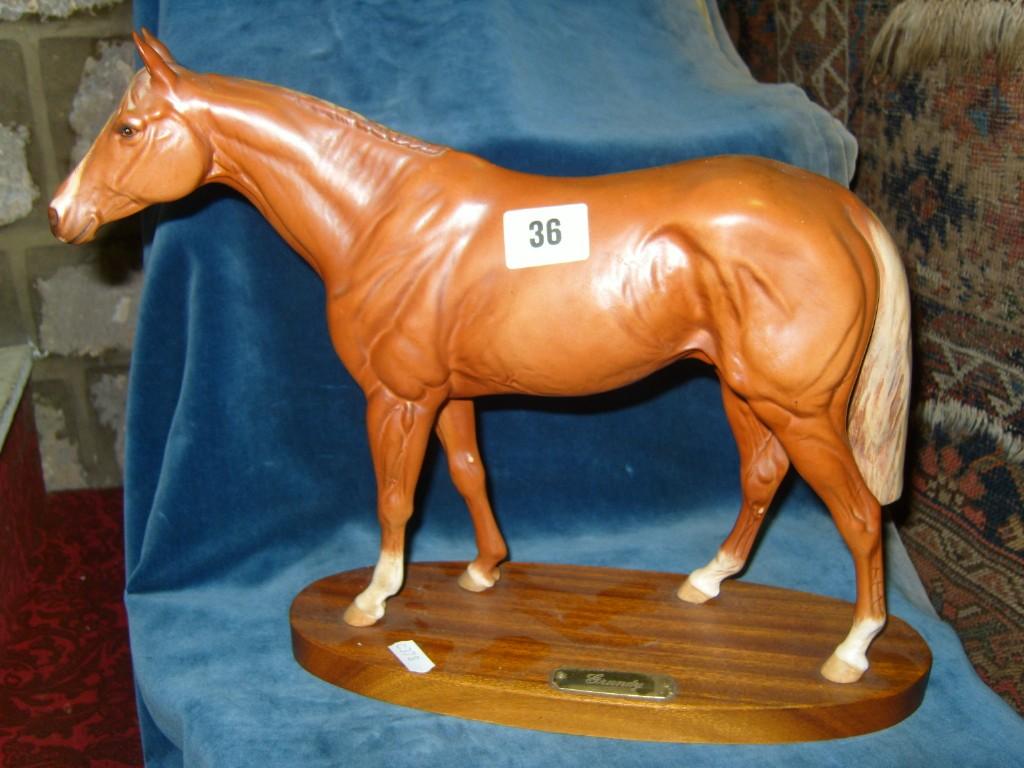 Appraisal: A Royal Doulton matt glazed model of the racehorse Grundy