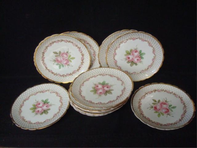 Appraisal: Lot of Dresden Porcelain Plates Some paint losses Marked on