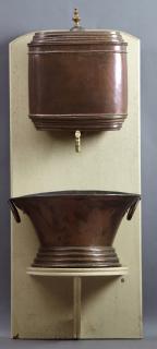 Appraisal: French Provincial Copper Lavabo th c with a b French