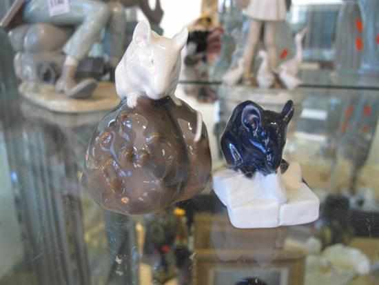 Appraisal: TWO ROYAL COPENHAGEN MICE FIGURES