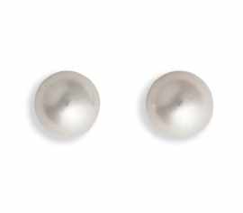 Appraisal: A pair of ct gold mm cultured pearl stud earrings