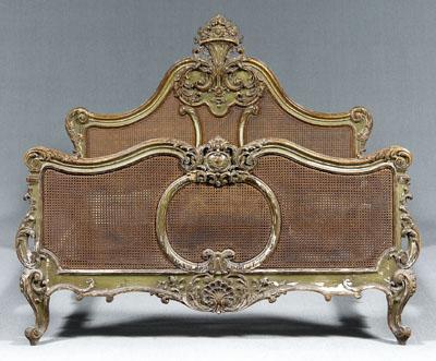 Appraisal: Louis XV style bedstead elaborately carved and parcel gilt with