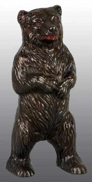 Appraisal: Cast Iron Standing Bear Still Bank Description Manufactured by A