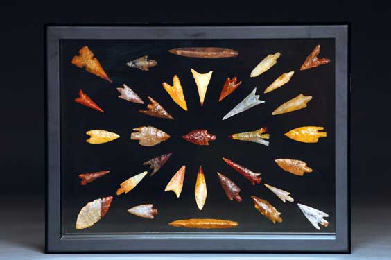 Appraisal: COLLECTION OF FINE MESOLITHIC GEM POINTS Mesolithic - - years