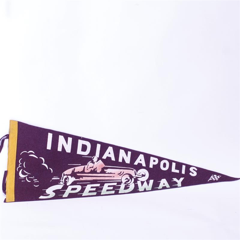 Appraisal: Indianapolis Speedway Pennant s s maroon heavy felt pennant with