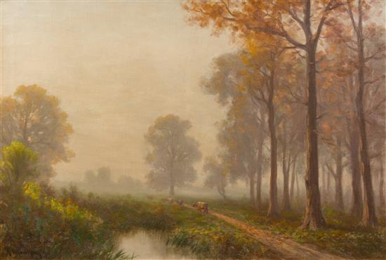 Appraisal: Sale Lot Karl Schmalhaus American th century A Misty Morning