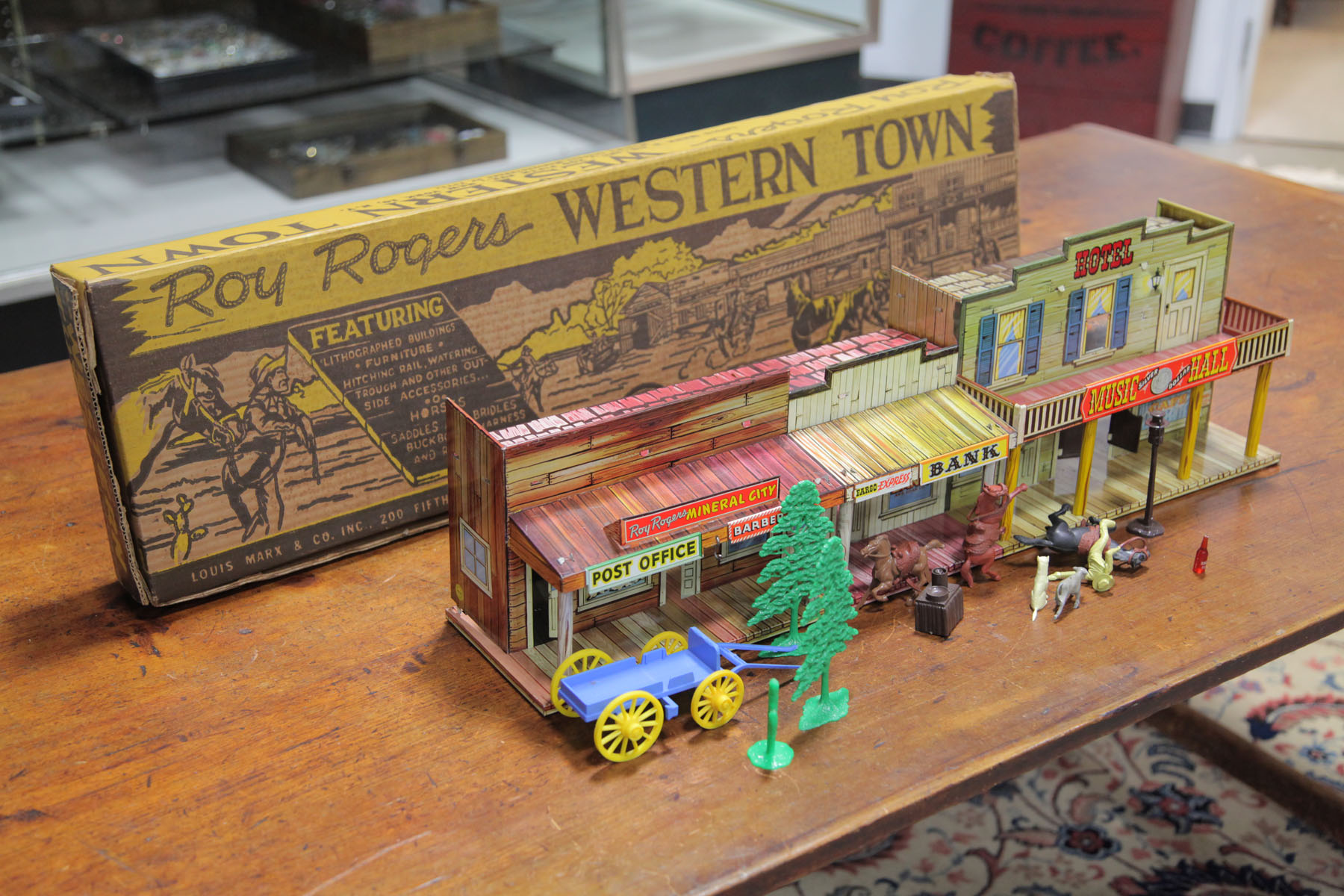 Appraisal: MARX ROY ROGERS WESTERN TOWN American mid th century Multi-piece