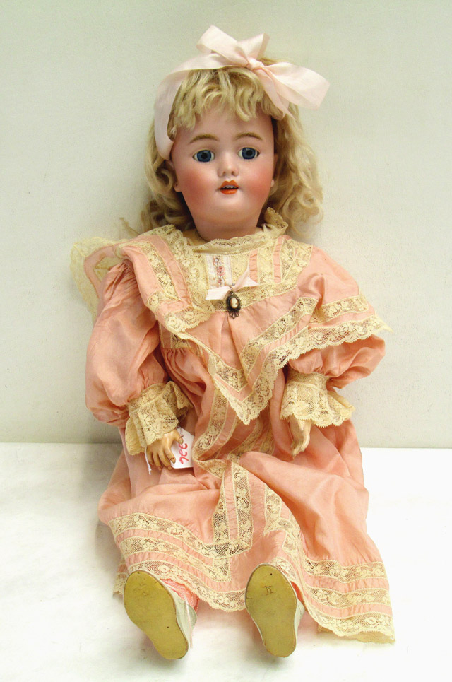 Appraisal: HEINRICH HANDWERCK GERMAN BISQUE SOCKET HEAD DOLL Baby Emma with