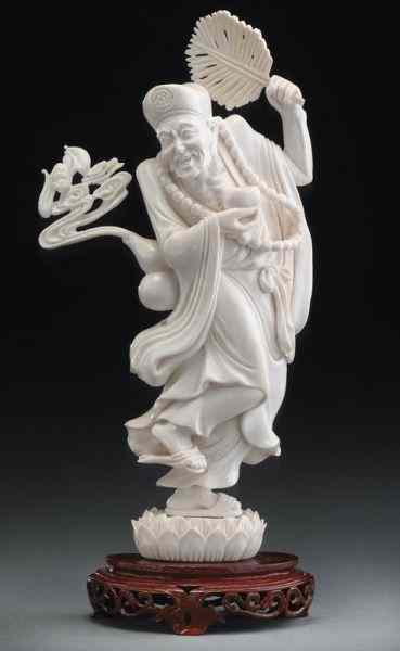 Appraisal: Chinese carved ivory figure International buyers should note that several